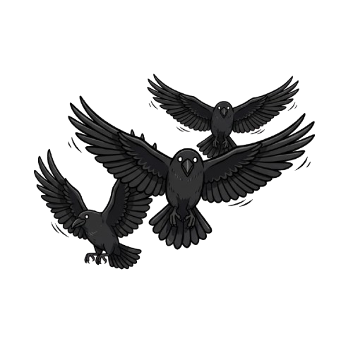 Zwei fliegende Feen aus einem Märchen.